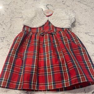 4t plaid holiday dress with Shaw